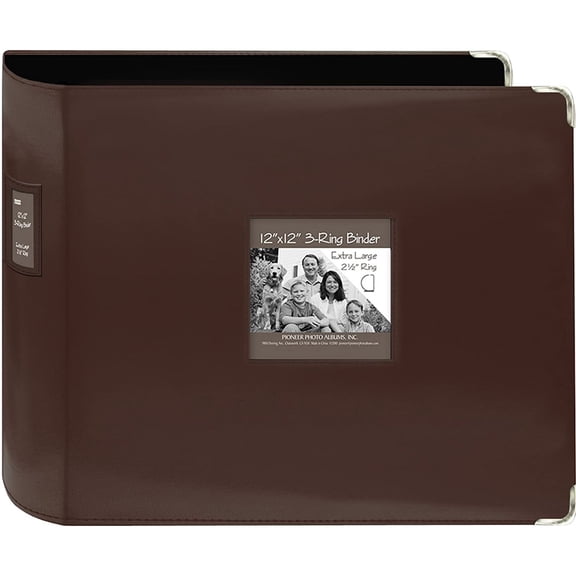 Pioneer Photo Album 12X12" 3-Ring Binder Scrapbook (Brown)