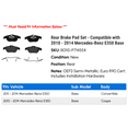 thumbnail image 2 of Rear Brake Pad Set - Compatible with 2010 - 2014 Mercedes-Benz E350 Base 2011 2012 2013, 2 of 2