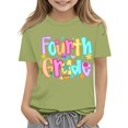 thumbnail image 3 of EnJoCho 4th Girls Back-to-School Shirts Preschool Kindergarten First Day of School T-Shirts Kids Short Sleeve Tees Tops Summer First Day Graphic T-Shirt Toddler, 3 of 6