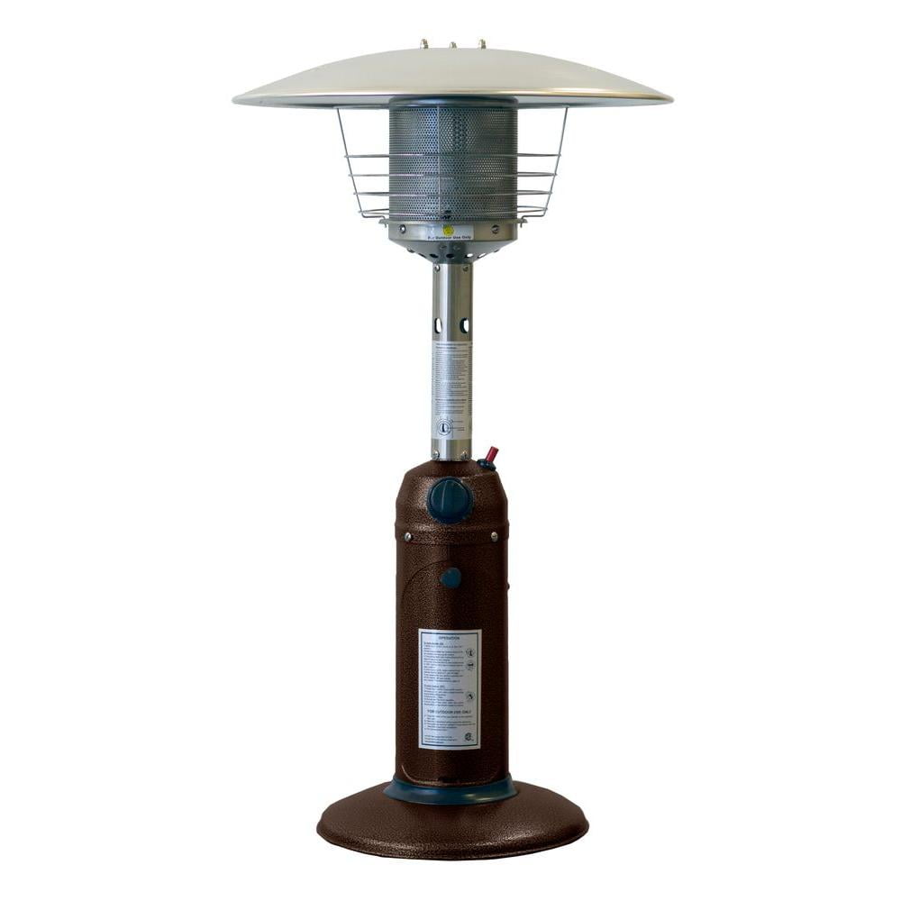 AZ Patio Heaters 11,000 BTU Portable Hammered Bronze Gas Patio Heater