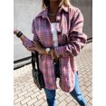 thumbnail image 1 of Camisa y chaqueta de manga larga a cuadros retro informal holgada de otoño e invierno de celebridades de Internet ins europeas y americanas para mujer, 1 of 4