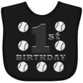 thumbnail image 3 of Inktastic First Birthday Baseball Boys Baby Bib, 3 of 4