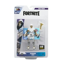 Fortnite Fusion-Zev Solo Mode - 4 inch Articulated Figure with Fusion Scythe (White & Gold) Accessory