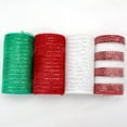 thumbnail image 2 of 4 Rollos Cinta Navideña Blanca Roja Y Verde para Fiestas 10 Yardas 5 9 Pulgadas Cinta Navideña, 2 of 9
