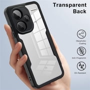 CCSamll for Xiaomi Redmi Note 13 Pro+ Plus 5G Clear Case with Screen Protector, Full Body Protective Soft TPU Rugged Bumper Slim Case Shockproof Phone Cover for Redmi Note 13 Pro Plus 5G QC Pink
