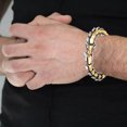 thumbnail image 3 of kurtrusly Gothic Punk Bracelet Titanium Steel Dragon Scale Bangle 7.48 inches Light Gold 9.05 Inch 1Set, 3 of 6