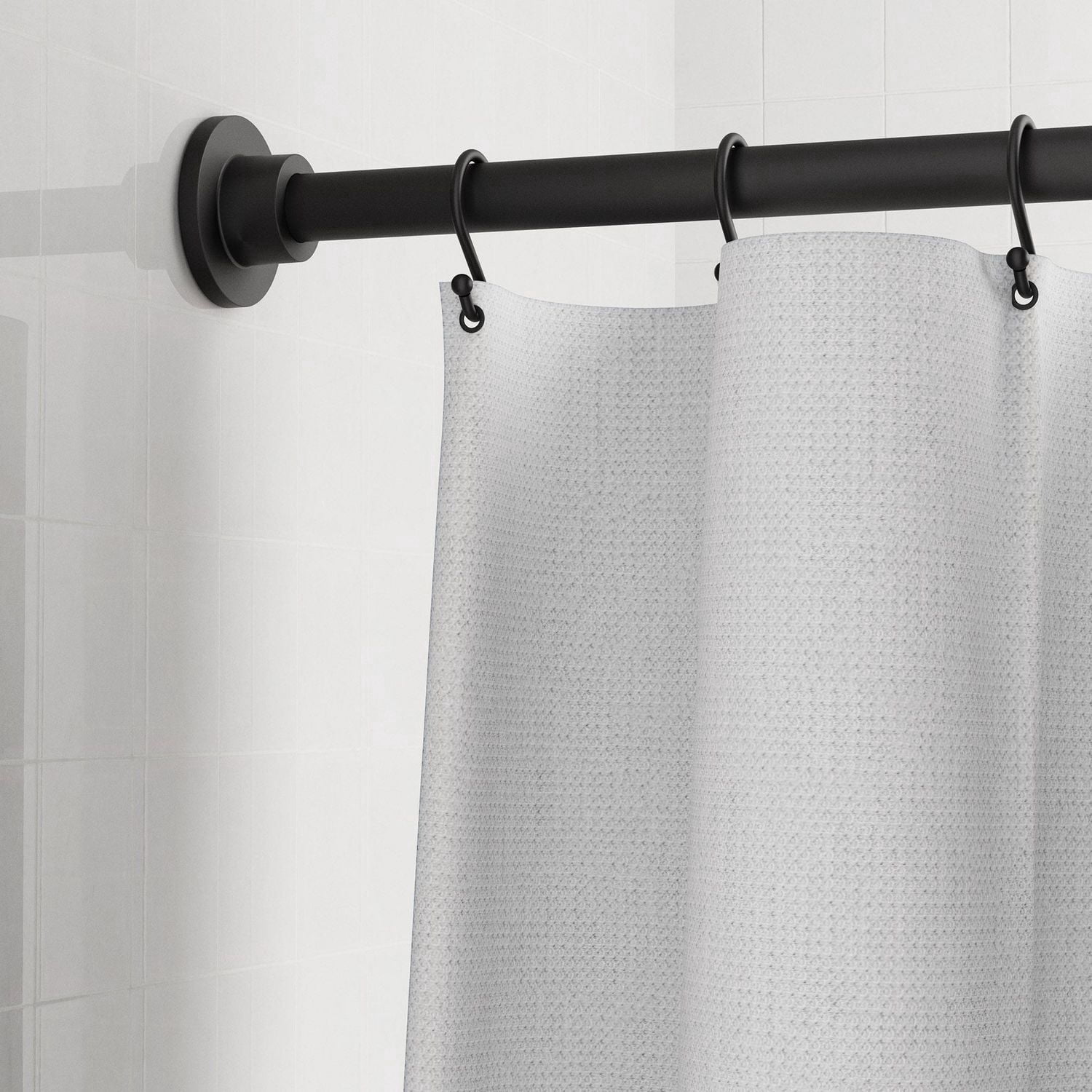 Tringle de douche à tension réglable Mainstays avec embouts décoratifs