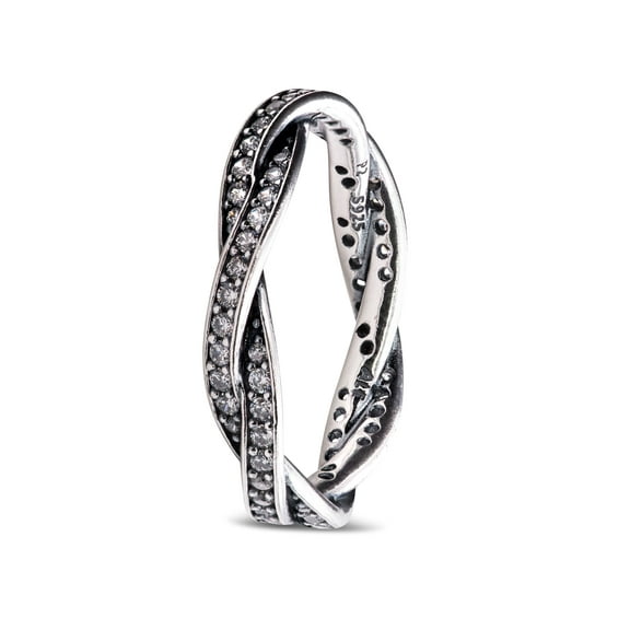Twist of Fate, Clear CZ Ring sz 60 190892CZ-60