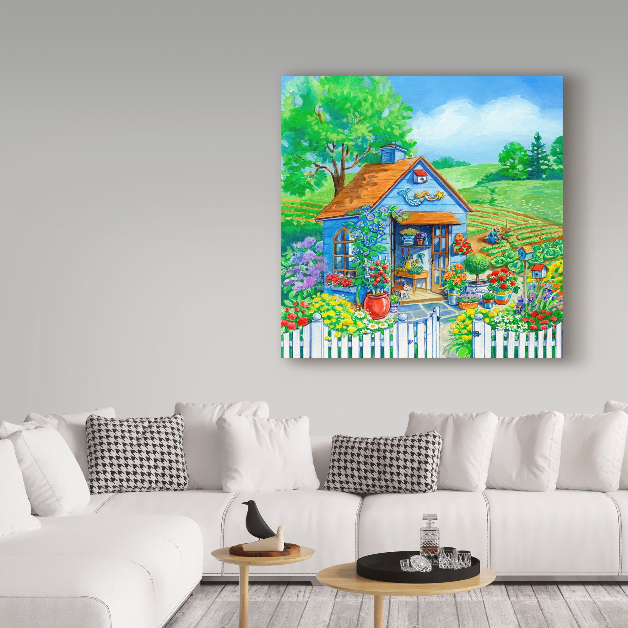 Trademark Fine Art 'Garden Shed 1' Canvas Art by Geraldine Aikman