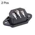 thumbnail image 3 of Unique Bargains C14 Panel Mount Plug Adapter AC 250V 10A/15A 3Pins IEC Inlet Module Plug 2 Pcs, 3 of 3