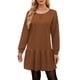 thumbnail image 2 of UVN Vestidos de Otoño para Mujer, Vestido de Sudadera Casual de Gran Tamaño con Cuello Redondo y Manga Larga de Invierno, 2 of 8
