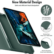 Kenke iPad (A16) 11th Generation 11 inch 2025 Keyboard Case,Case for iPad 10th Generation 10.9 inch 2022 Bluetooth Detachable -with Pencil Holder - Flip Stand Case - Keyboard Case, Dark Green