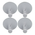 4PCS Round Base Hooks Space Aluminum Hooks Clothes Towel Hanger Hook