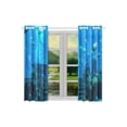 thumbnail image 3 of CADecor Underwater World Corals Fish Window Treatment Panel Curtains Window Curtain Kitchen Curtain,Two Piece 26x39 Inches, 3 of 4
