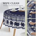 thumbnail image 4 of Blue Floral Border Pattern Print, 4 of 6
