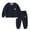 Navy Blue, variant on GYRATEDREAM Toddler Baby Boys Fashion Tracksuits Crewneck Long Sleeve Sweatshirt Sweatpants Outfits Set Kids School Uniform Fall Winter Clothes Navy Blue for 2-8 Years