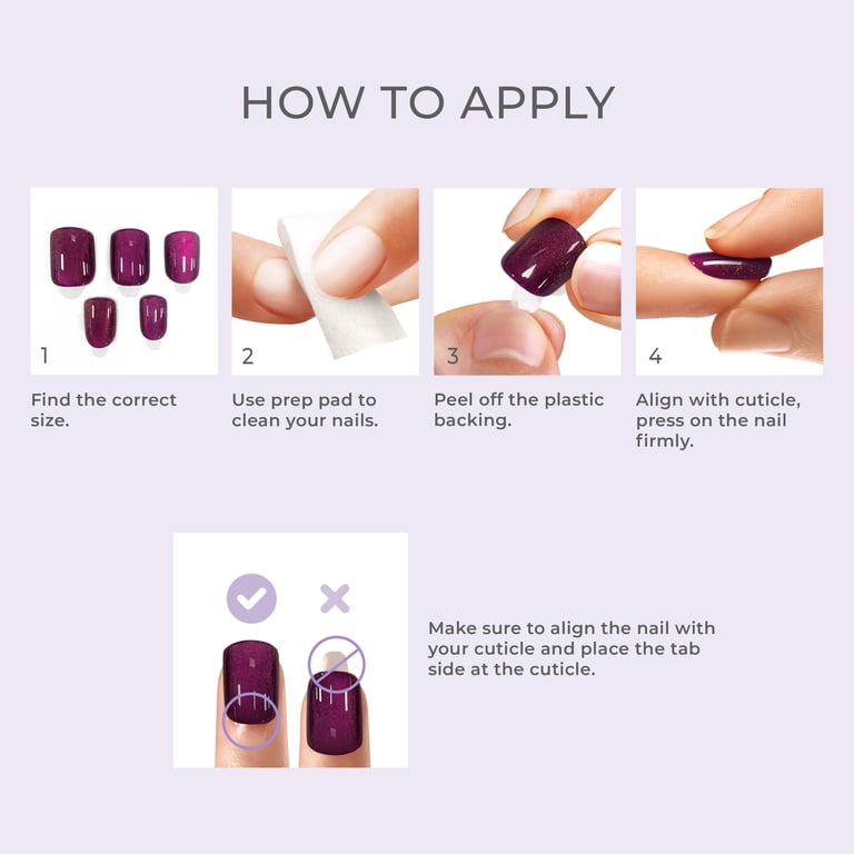 Kiss Impress Color FX Short Square Press-On Nails, Pink photo 8