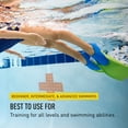thumbnail image 5 of FINIS Long Floating Fins - Swimming Fins for Men, Women, and Kids - Swim Flippers to Improve Body Alignment - Swim Fins for Swimming Accessories - Blue/Orange, XXS (Jr. 11-1), 5 of 7