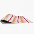 thumbnail image 3 of Simply Daisy 4' x 6' Orange-Orchid Watercolor Stripe Spring Chenille Indoor/Outdoor Rug, 3 of 3