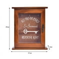 thumbnail image 5 of Wooden Key Box Cabinet Wall Mounted Keys Hooks Storage Holder With 6 Hooks, 5 of 5