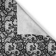 thumbnail image 4 of Ambesonne Black and White Valance Pack of 2, Lacy Inspirations, 54"X18", Black White, 4 of 5