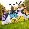 thumbnail image 3 of Disfraz IROLEHOME con alas de mariposa para niñas de 3 a 8 años, 3 of 7