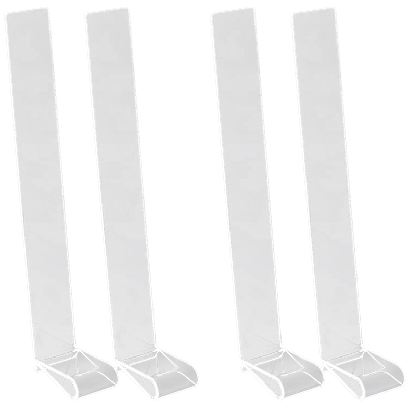 4Pcs Clear Acrylic Music Clips Sheet Music Holders Wind Clips for Music