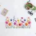 thumbnail image 4 of Removable Wildflower Wall Decals Floral Peel and Stick Wall Stickers for Living Room Bedroom Nursery Home Decor Art Decoration DIY Application, 4 of 5