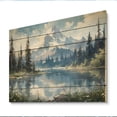thumbnail image 2 of Designart "Blissful Mountain Views III" Countryside Print on Natural Pine Wood, 2 of 5