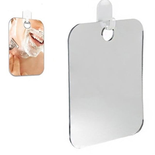 Fogless Bathroom Mirror For Men And Women, Anti Fog Mirror Hanging Shower Mirror Includes Removable Adhesive Hook