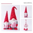 thumbnail image 4 of Keimprove Valentines Day Gnomes Plush Mr and Mrs Gnomes Envelope Love Faceless Doll Decoration Handmade Scandinavian Tomte Elf Figurine Valentine's Day Table Ornament Couples Decor Gift (Small), 4 of 7
