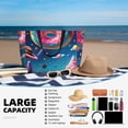 thumbnail image 5 of Pofeuu Colorful Donut Print Beach Bag,Waterproof Sandproof Beach Tote Bag, Large Capacity Foldable Beach Bags for Women, 5 of 7