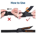 4 Packs Lashing Straps Cargo Tie-Down Strap up to 600lbs, 1