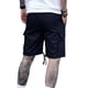 thumbnail image 5 of Mens Cargo Shorts Verano Casual Color Sólido Moda Bolsillos Cordón Cintura Elástica, Cómodo para Al Aire Libre Y la Playa, 5 of 9