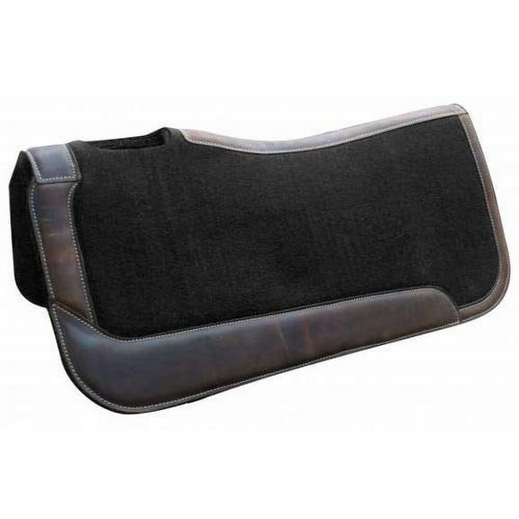 Showman 31" x 32" Black Felt Saddle Pad