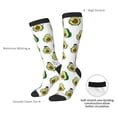 thumbnail image 4 of Gukieu Avocado Friends Print Contrast Color Stockings, Elastic Sports Socks Warm Socks Clothing Accessories, Adult Unisex, 4 of 6