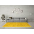 thumbnail image 3 of Ahgly Company Indoor Rectangle Abstract Yellow Modern Area Rugs, 6' x 9', 3 of 4