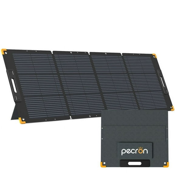 PECRON 200W Foldable Waterproof IP67 Solar Panel for Solar Generator for E600LFP/E1500LFP/E2000LFP/Portable Power Station
