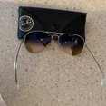 thumbnail image 4 of RB-Hip Hop-sunglasses Aviator Purple Mirror Lenses Silver Frame RB3025, 4 of 5