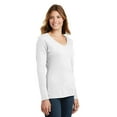 thumbnail image 4 of Port & Company ® Ladies Long Sleeve Fan Favorite V-Neck Tee. LPC450VLS, 4 of 6