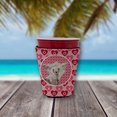 thumbnail image 2 of Chinese Crested Hearts Love and Valentines Day Red Cup Hugger, 2 of 4