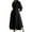 Black, variant on ZANZEA Women Buttons Long Sleeve Dress High Waist Casual Long Shirt Dress