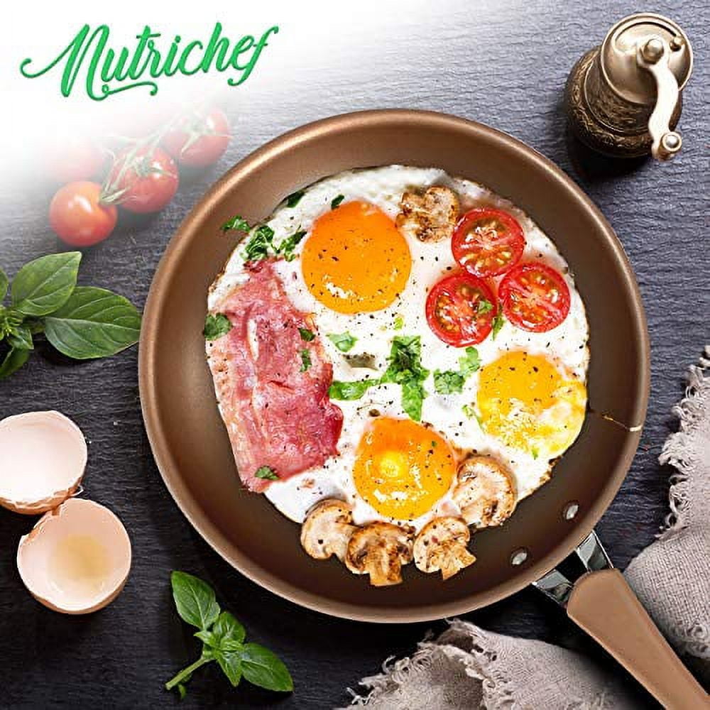 NutriChef 8'' Small Fry Pan - Non-Stick High-Qualified Kitchen Cookware