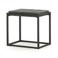 thumbnail image 1 of Steve Silver Tekoa Walnut with Dark Gray Metal Base Mixed Media End Table, 1 of 5