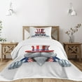 thumbnail image 3 of Ambesonne 4th of July Quilted Bedspread Set 2 Pcs, Uncle Sam Hat, Twin Size, Multicolor, 3 of 6
