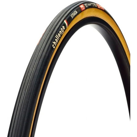 Challenge Strada Pro Tire - 700 x 27, Tubular, Black/Tan, Handmade