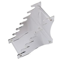 Rvaymup 6 Slots Knives Display Stand Clear Acrylic Knife Display Rack Holder Pen Storage Organizer for Kitchen Show Organizer