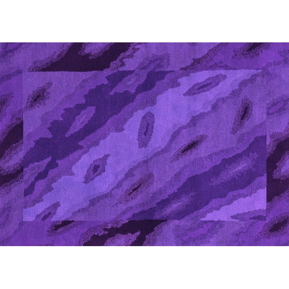 Ahgly Company Indoor Rectangle Animal Pink Modern Area Rugs, 4' x 6'