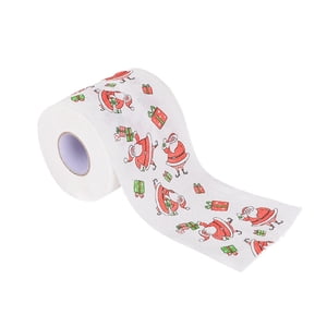 TIMIFIS Roll Paper Christmas Pattern Color Toilet Paper Santa Christmas Tree Printed Tissue Kitchen Appliances