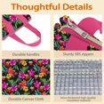 thumbnail image 4 of Pioneer Flower Floral Print Pattern Insulated Lunch Bag for Women & Adults,Large Portable Soft Cooler Lunch Bag,Thermal Food Storage Tote with Pearl Cotton,8.66L,8.75x5.75x9.5 Inch, 4 of 6